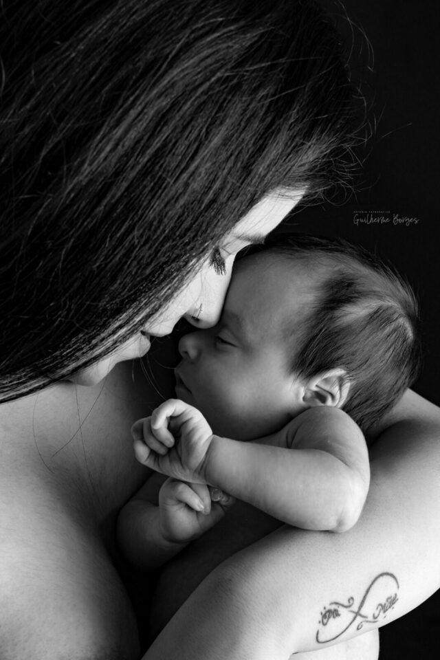 Ensaio mae e bebe recem nascido